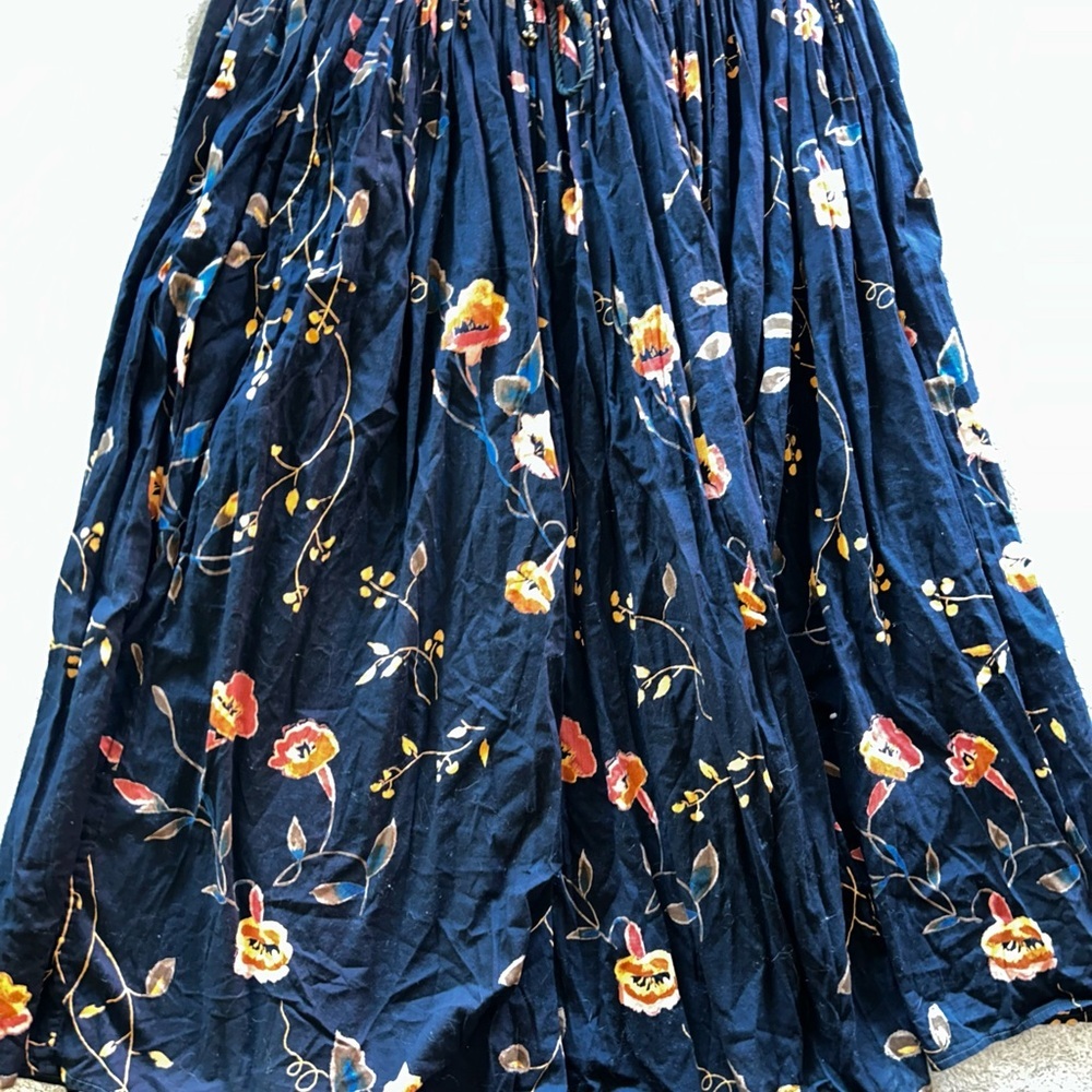 Chic Floral black Maxi Skirt
